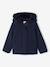 Woollen Fabric Coat with Hood marl beige+navy blue - vertbaudet enfant 