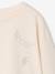 Long-sleeved T-shirt with rhinestone detail for girls ecru - vertbaudet enfant 