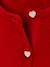 Buttoned cardigan with long sleeves for girls red - vertbaudet enfant 