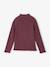 Sous-pull fille tricot prune+taupe - vertbaudet enfant 