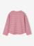 T-shirt marinière manches longues fille marine+mauve+rose bonbon - vertbaudet enfant 