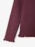 Knitted roll-neck top for girls plum+taupe - vertbaudet enfant 