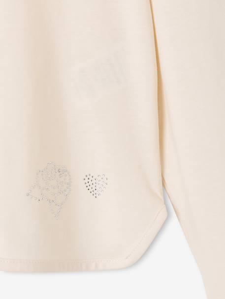 T-shirt manches longues enfant fille écru - vertbaudet enfant 