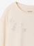 Long-sleeved T-shirt with rhinestone detail for girls ecru - vertbaudet enfant 