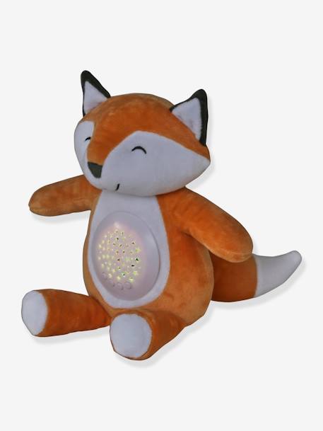 Stars Projecting Fox Night Light denim blue+golden yellow+grey+Grey+Orange - vertbaudet enfant 