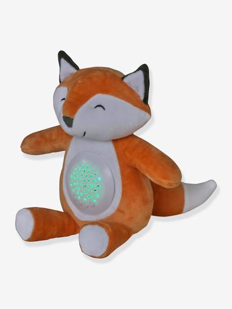 Veilleuse Peluche projecteur d'étoiles bleu jean+dinosaure+gris+jaune d'or+orange - vertbaudet enfant 
