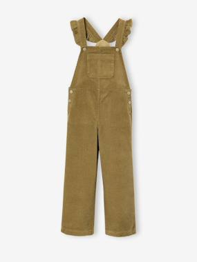 -Corduroy pinafore dungarees for girls