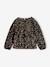 Sequin sweatshirt for girls chocolate - vertbaudet enfant 
