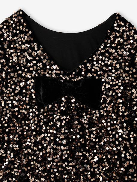 Sequin dress for girls chocolate - vertbaudet enfant 