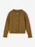 Long-sleeved cardigan for girls olive+pale pink - vertbaudet enfant 