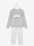 Pyjama fille velours masque de chat gris - vertbaudet enfant 