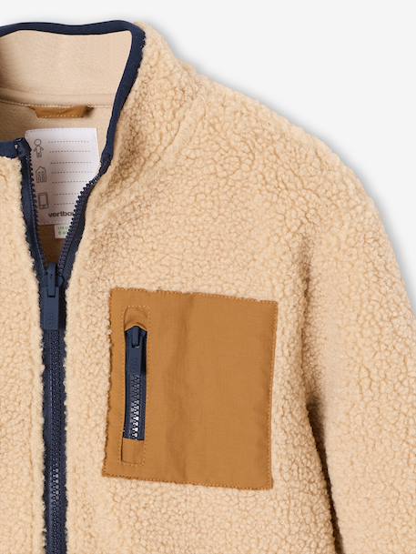 3-in-1 parka with removable inner jacket for boys pecan nut+slate blue - vertbaudet enfant 