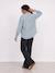 Embroidered Cotton Muslin Shirt, Maternity & Nursing chambray blue+white - vertbaudet enfant 