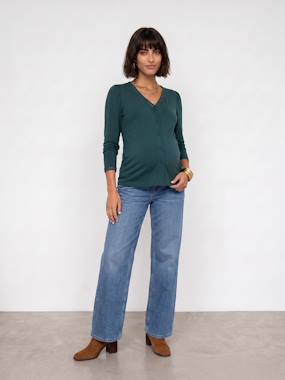Vêtements de grossesse-T-shirt grossesse et allaitement manches longues