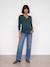 T-shirt grossesse et allaitement manches longues vert sapin - vertbaudet enfant 