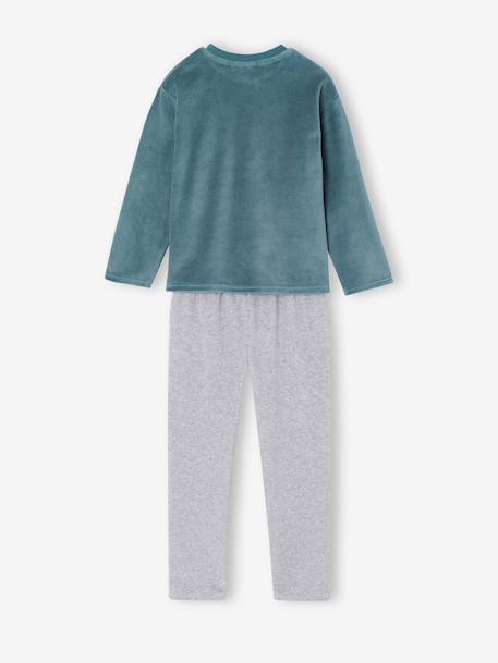 Snoopy velour pyjamas for boys aqua green - vertbaudet enfant 