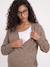 Gilet cache coeur grossesse allaitement taupe - vertbaudet enfant 