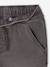 Denim-Effect Fleece Joggers, Easy to Put On, for Boys Denim Blue+light grey denim - vertbaudet enfant 