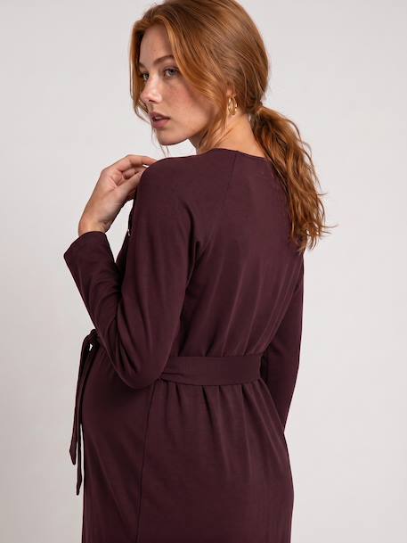 Robe de grossesse et allaitement marron - vertbaudet enfant 