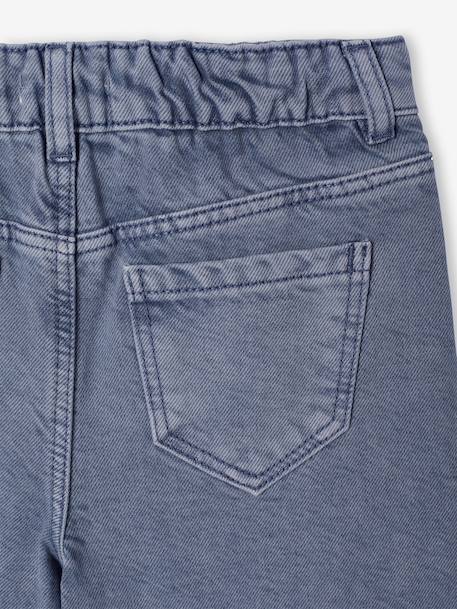 Wide-leg trousers in girls' colours green+grey blue+plum+rose - vertbaudet enfant 