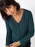 Long-sleeved maternity and nursing T-shirt fir green - vertbaudet enfant 