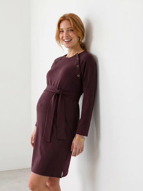 Robe de grossesse et allaitement marron - vertbaudet enfant 