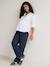Maternity trousers with belly band navy blue - vertbaudet enfant 