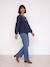 Chemise grossesse et allaitement bleu ardoise - vertbaudet enfant 
