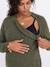 Maternity and nursing jumper bordeaux red+khaki - vertbaudet enfant 