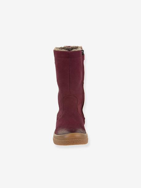 Filles Bottes PULSE TEX STAR BOOTS WOOL Froddo bordeaux+noir - vertbaudet enfant 