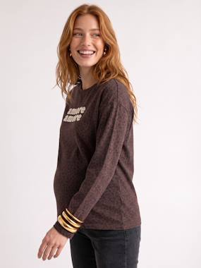 -Maternity long-sleeved T-shirt