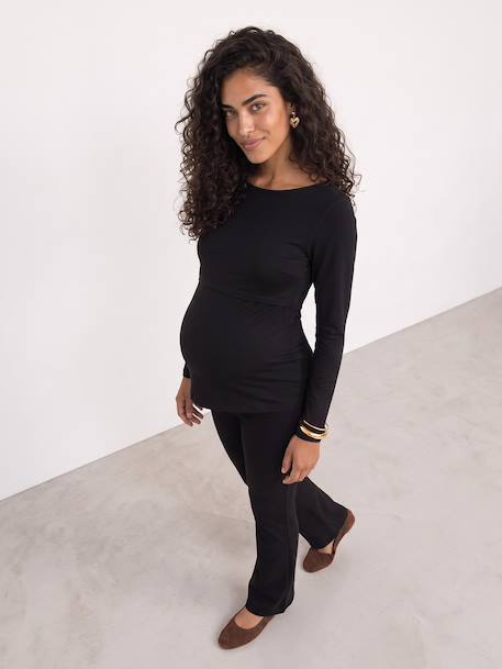 T-shirt grossesse et allaitement noir - vertbaudet enfant 