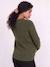 Maternity and nursing jumper bordeaux red+khaki - vertbaudet enfant 