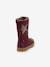 Filles Bottes PULSE TEX STAR BOOTS WOOL Froddo bordeaux+noir - vertbaudet enfant 
