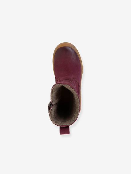Filles Bottes PULSE TEX STAR BOOTS WOOL Froddo bordeaux+noir - vertbaudet enfant 