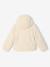 Hooded Jacket in Sherpa with Leopard Print for Girls ecru+printed brown - vertbaudet enfant 