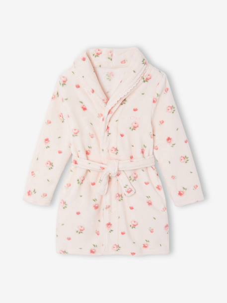 Dressing gown for girls light pink - vertbaudet enfant 