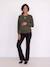 Maternity and nursing jumper bordeaux red+khaki - vertbaudet enfant 