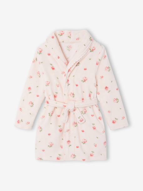 Dressing gown for girls light pink - vertbaudet enfant 