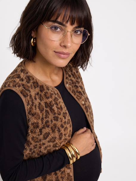 Gilet grossesse et allaitement marron - vertbaudet enfant 