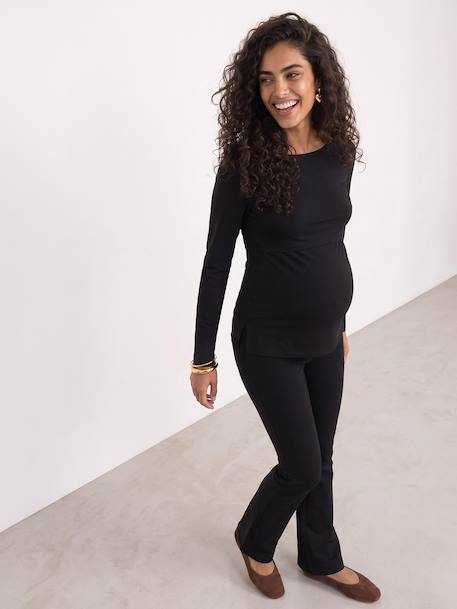 T-shirt grossesse et allaitement noir - vertbaudet enfant 