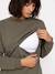Maternity and nursing sweatshirt khaki - vertbaudet enfant 