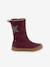 Filles Bottes PULSE TEX STAR BOOTS WOOL Froddo bordeaux+noir - vertbaudet enfant 