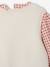 Ensemble robe 3 pièces enfant fille écru+mauve - vertbaudet enfant 