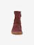 Bottes pieds nus enfants BAREFOOT TEX SUEDE Froddo bordeaux+gris+noir+or - vertbaudet enfant 