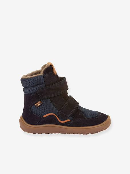 Bottes d'hiver pieds nus enfants BAREFOOT TEX WINTER Froddo bleu nuit+bordeaux+gris ardoise+noir+olive - vertbaudet enfant 