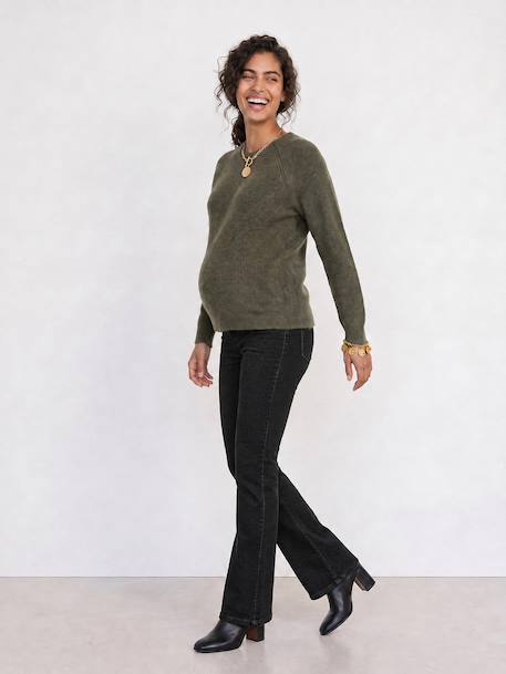 Slim flared maternity jeans black - vertbaudet enfant 