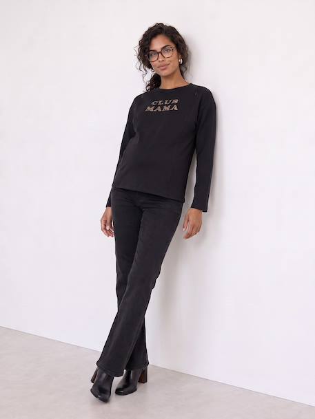 Maternity and nursing T-shirt anthracite - vertbaudet enfant 