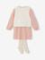 3-piece dress set for girls ecru+mauve - vertbaudet enfant 