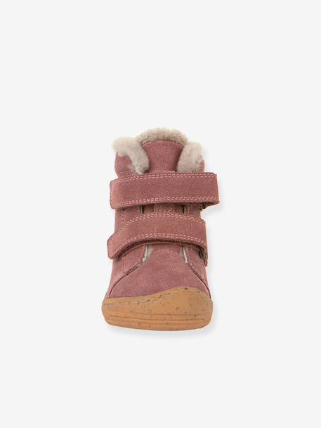 Boots fille MINNI SUEDE Froddo bleu pétrole+fuchsia+vieux rose - vertbaudet enfant 